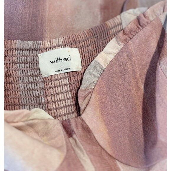 Aritzia Wilfred Women Dress Purple Fable Mini Patchwork Sweetheart A Line Size 6 - Picture 4 of 10